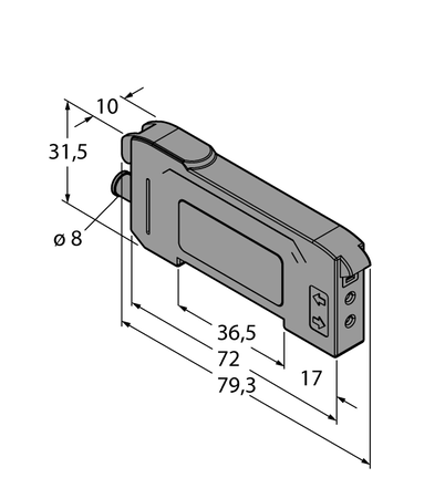 Czujnik fotoelektryczny DF-G2-KD-Q7 - Turck