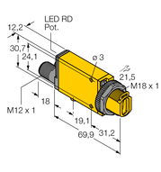 Czujnik fotoelektryczny SM312FVBQD - Turck