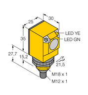 Czujnik fotoelektryczny Q25AW3REQ1 - Turck