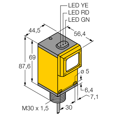 Czujnik fotoelektryczny Q45BB6LLP - Turck
