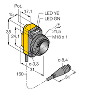Czujnik fotoelektryczny QS18VP6LDQ - Turck