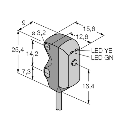 Czujnik fotoelektryczny VS3RN5XLV - Turck