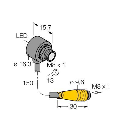 Czujnik fotoelektryczny T86EVQ - Turck