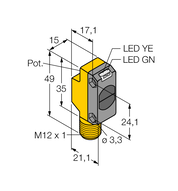 Czujnik fotoelektryczny QS18VP6DBQ8 - Turck