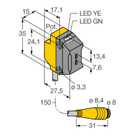 Czujnik fotoelektryczny QS18VP6FPQ - Turck