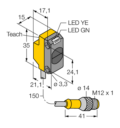 Czujnik fotoelektryczny QS18EP6DBQ5 - Turck