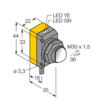 Czujnik fotoelektryczny QS30EX - Turck