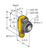 Czujnik fotoelektryczny QS18EK6EVQ8 - Turck