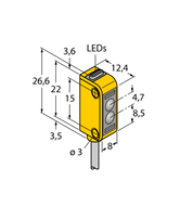 Czujnik fotoelektryczny Q12AB6LP - Turck