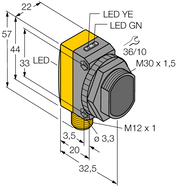Czujnik fotoelektryczny QS30FF400Q - Turck