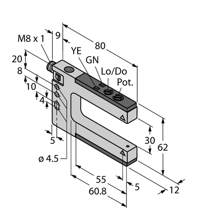 Czujnik fotoelektryczny SLM30P6Q - Turck