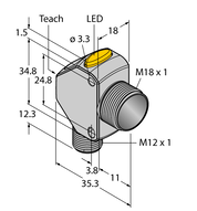 Czujnik fotoelektryczny Q3XTBLD150-Q8 - Turck