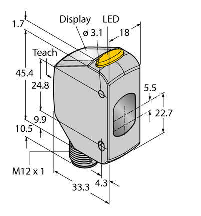 Czujnik fotoelektryczny Q4XFULAF110-Q8 - Turck