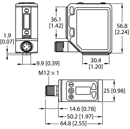 Czujnik fotoelektryczny Q5XKLAF2000-Q8-JAM - Turck