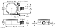 Reflektor LED WL50F-3WQ - Turck