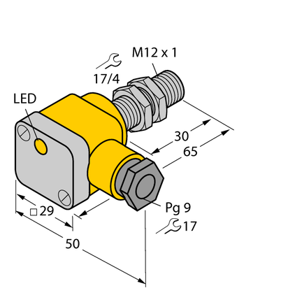 Czujnik indukcyjny BI2-G12SK-Y1X - Turck