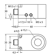 Czujnik indukcyjny BI15R-W30-DAP6X-H1141 - Turck