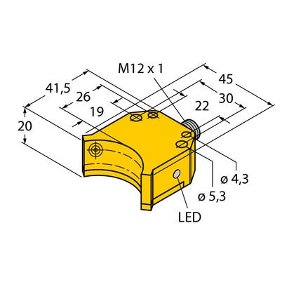 Czujnik indukcyjny NI4-DS20-2AP6X2-H1141 - Turck
