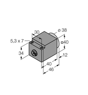 Czujnik indukcyjny NI25-CQ40-L1131/S1102 - Turck
