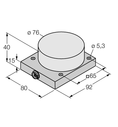 Czujnik indukcyjny NI40-CQ80-L1131/S1102 - Turck