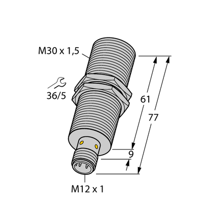 Czujnik indukcyjny BI15U-M30E-VP6X-H1141 - Turck