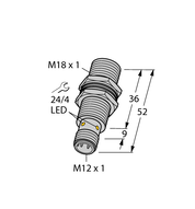 Czujnik indukcyjny BI5U-MT18-AP6X-H1141 - Turck