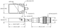 Czujnik indukcyjny BI8U-Q08-AP6X2-0.2-RS4T - Turck