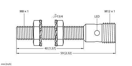Czujnik indukcyjny BI2-EG08-AN6X-H1341 - Turck