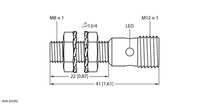 Czujnik indukcyjny BI2-EG08K-AP6X-H1341 - Turck