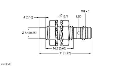 Czujnik indukcyjny NI3-EG08K-AN6X-V1131 - Turck