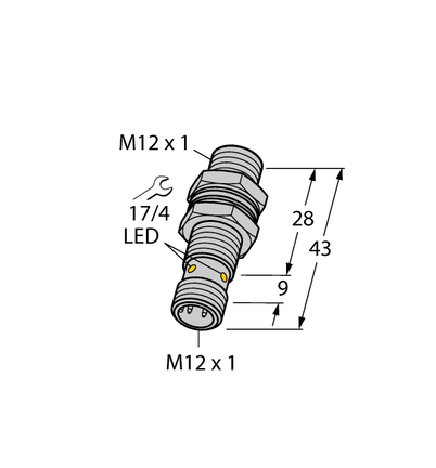 Czujnik indukcyjny BI2-G12K-AP6X-H1141 - Turck