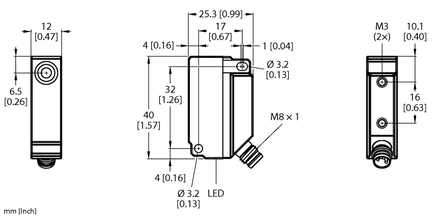 Czujnik indukcyjny BI5U-Q12-AP6X2-V1131 - Turck