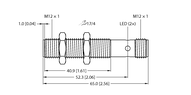 Czujnik indukcyjny bezpieczeństwa BI4-M12-2APS8X2-H1141 - Turck