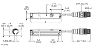 Czujnik magneto-indukcyjny przemieszczenia liniowego WIM96-UNTL-IOL-0.3-RS4 - Turck