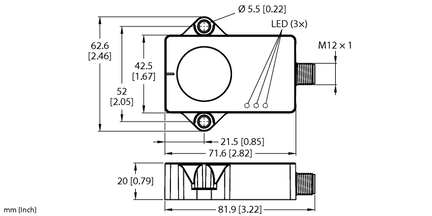 Inklinometr dynamiczny B2NF85H-QR20-2LI2X3-H1151 - Turck