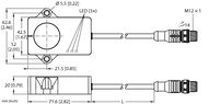 Czujnik drgań i temperatury CMVT-QR20-IOLX3-0.3-RS4 - Turck