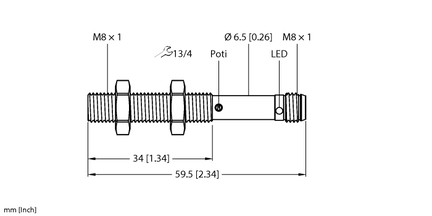 Czujnik pojemnościowy BC2-EM08-UN8X-V1131 - Turck