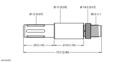 Czujnik temperatury i wilgotności S15S-TH-MQ - Turck