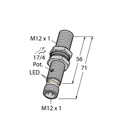 Czujnik pojemnościowy BC3-M12-AP6X-H1141 - Turck