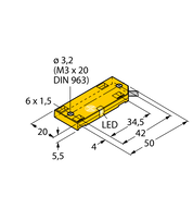 Czujnik pojemnościowy BC5-QF5.5-Y1X/S250 - Turck