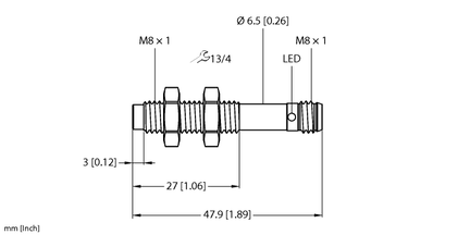 Czujnik pojemnościowy NCT3-M08-IOL-V1131 - Turck