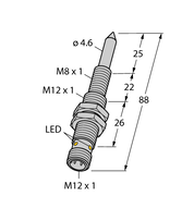 Czujnik pola magnetycznego NIMFE-M12/4.6L88-UN6X-H1141 - Turck