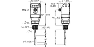 Czujnik poziomu LS-534-0200-LIU24PN8X-H1181 - Turck