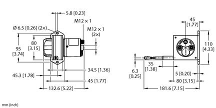 Element DWE-3000-110-105-9E43B-B3M12 - Turck