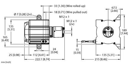 Element DWE-10000-135-105-9E43B-B3M12 - Turck