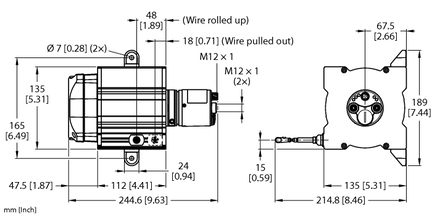 Element DWE-20000-135-105-9E43B-B3M12 - Turck