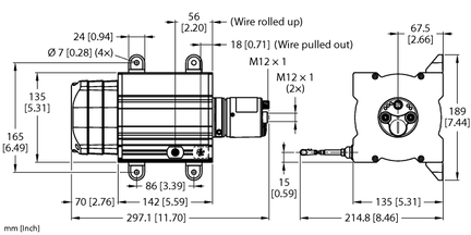Element DWE-30000-135-105-9E43B-B3M12 - Turck