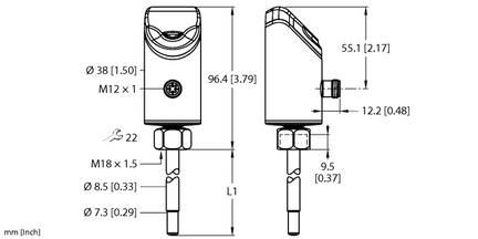 Czujnik przepływu FS101-300L-04-2UPN8-H1141 - Turck
