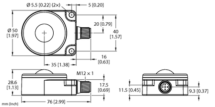 Czujnik radarowy K50RF-4030-LDQ - Turck