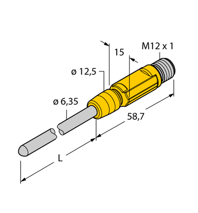Czujnik temperatury TTM-206.35A-CF-LIUPN-H1140-L100 - Turck